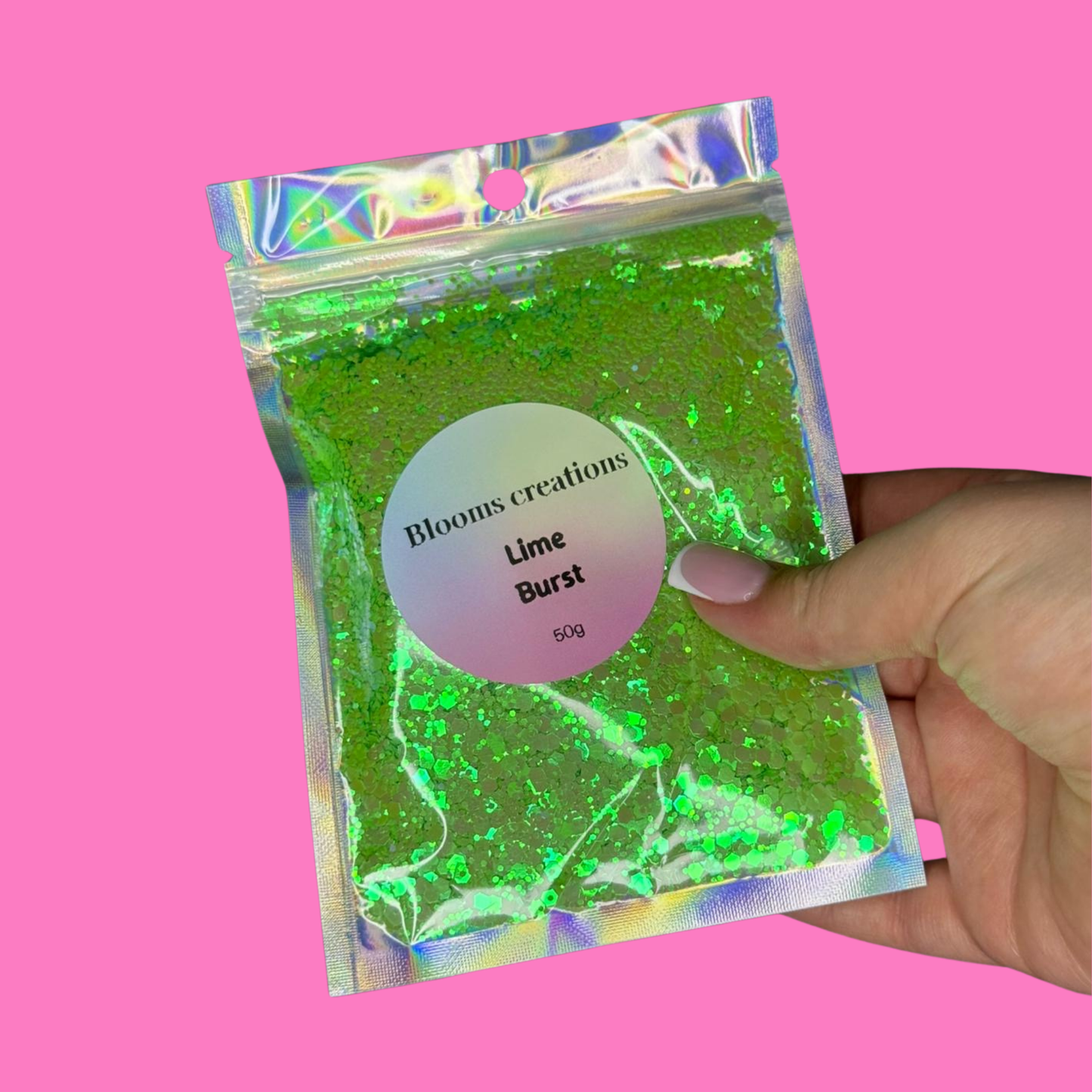 Lime Burst - Chunky Glitter Mix - 50g