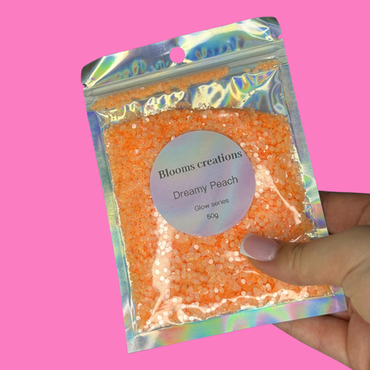 Dreamy Peach - Glow in the Dark Glitter - 50g