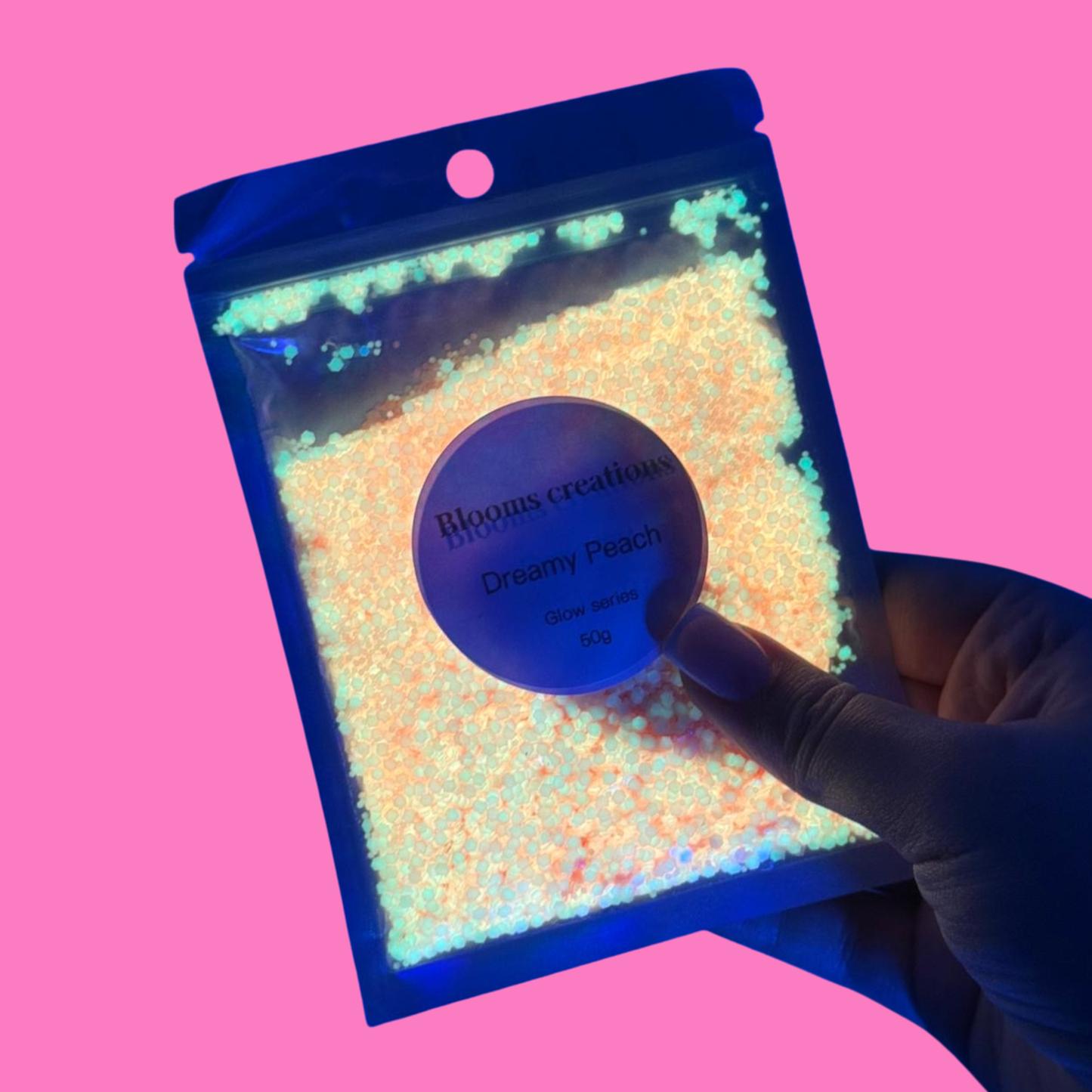Dreamy Peach - Glow in the Dark Glitter - 50g