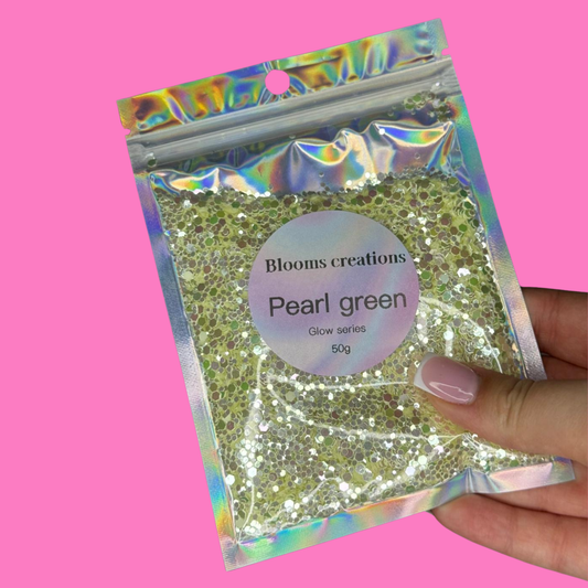 Pearl Green - Glow in the Dark Glitter - 50g