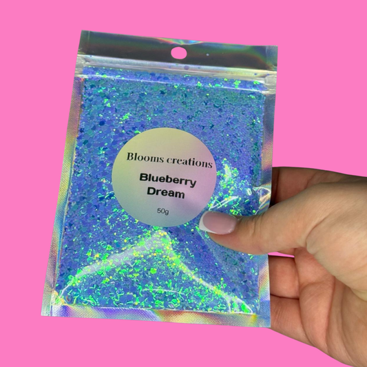 Blueberry Dream - Chunky Glitter Mix - 50g